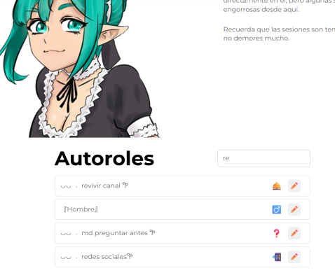 Administra auto roles existentes con Lu0